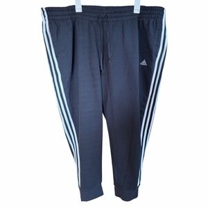 Adidas Women’s 4X slim fit tapered leg fleece lined sweatpants black NWT